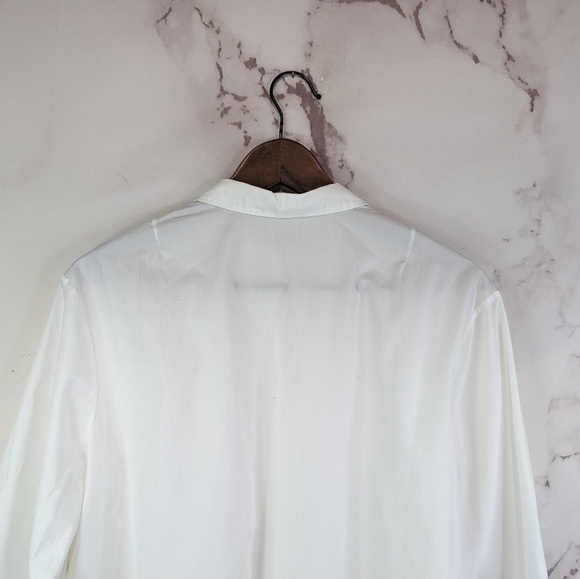 Everlane Shirt Womens White Button Up Organic Cotton Prep Balloon - Picture 9 of 15